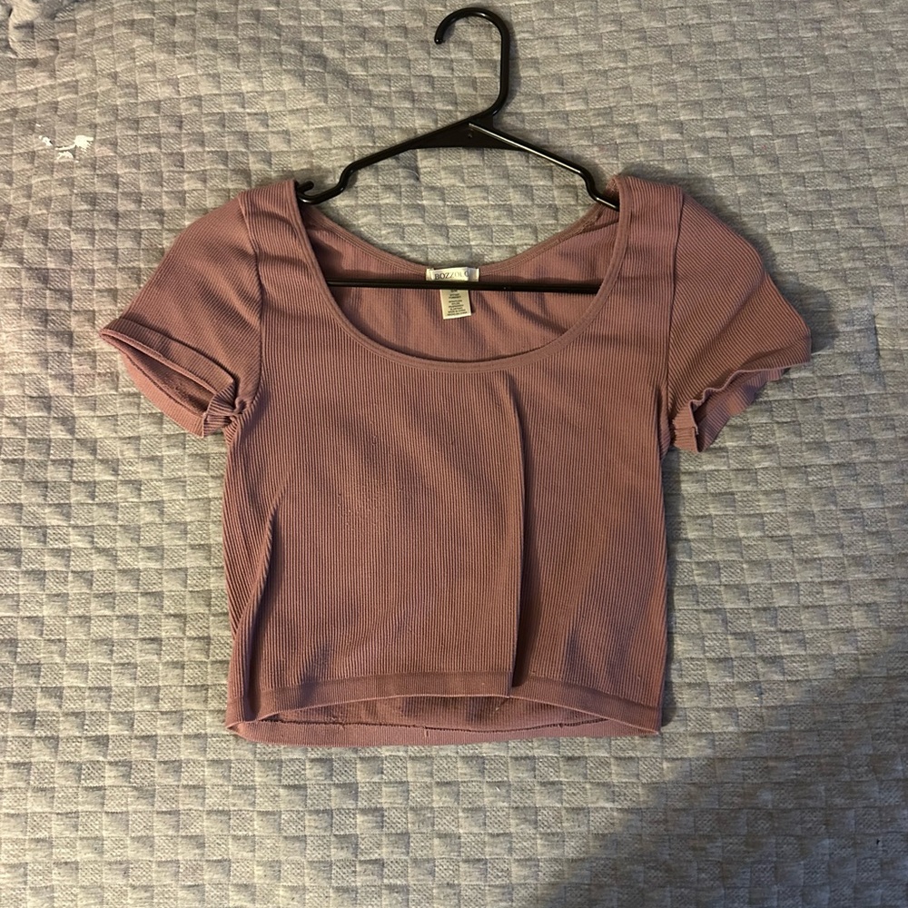 Pink cropped top